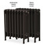 CI-CLA485-17-18 - Classic 4 Column Cast Iron Radiator H485mm x W974mm CI-CLA485-17-18 - Classic 4 Column Cast Iron Radiator H485mm x W974mm